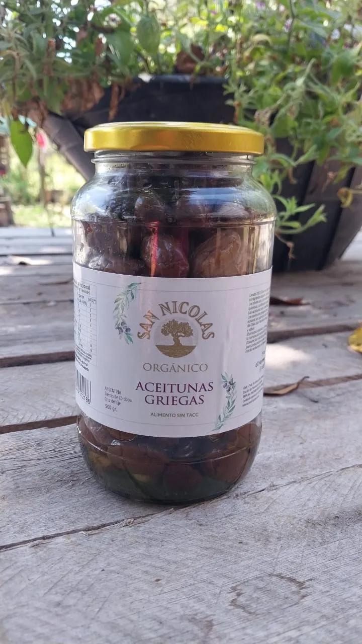 Aceitunas negras gigantes San Nicolas - 500g